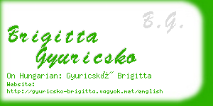 brigitta gyuricsko business card